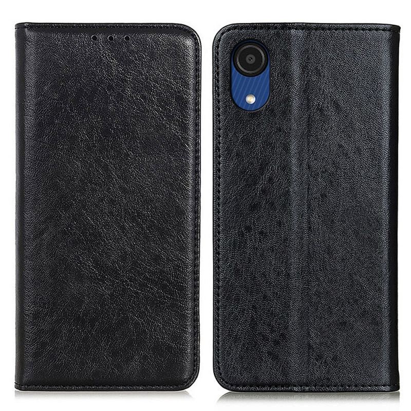 Cover Samsung Galaxy A03 Core Flip Cover Læder Tekstur