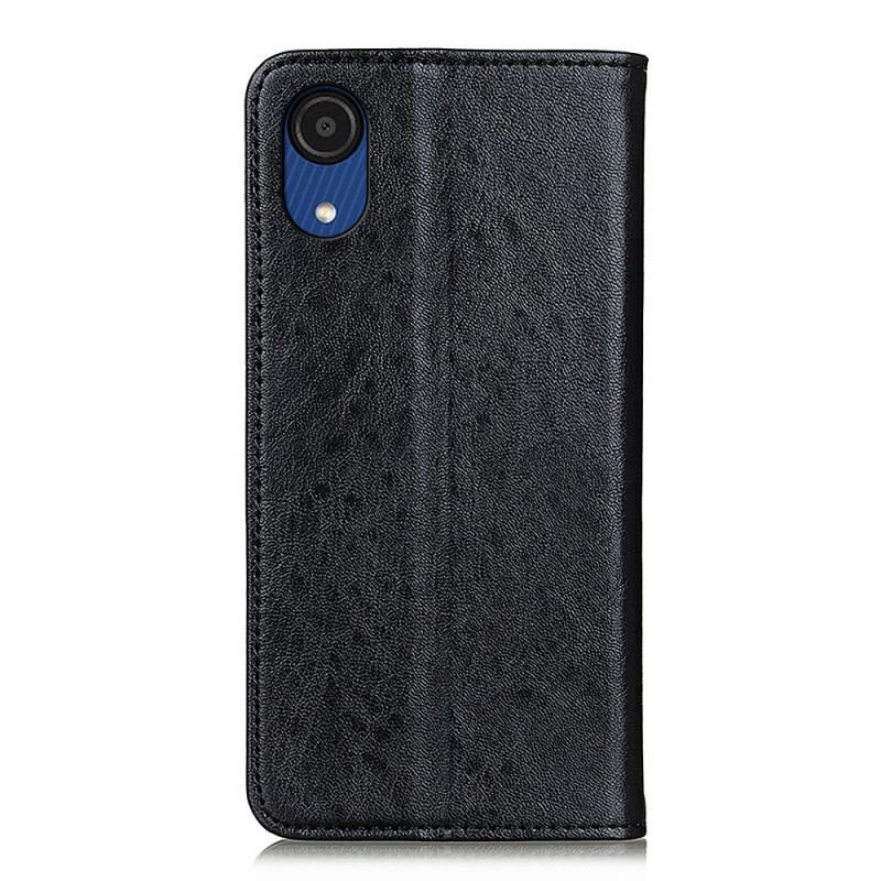 Cover Samsung Galaxy A03 Core Flip Cover Læder Tekstur