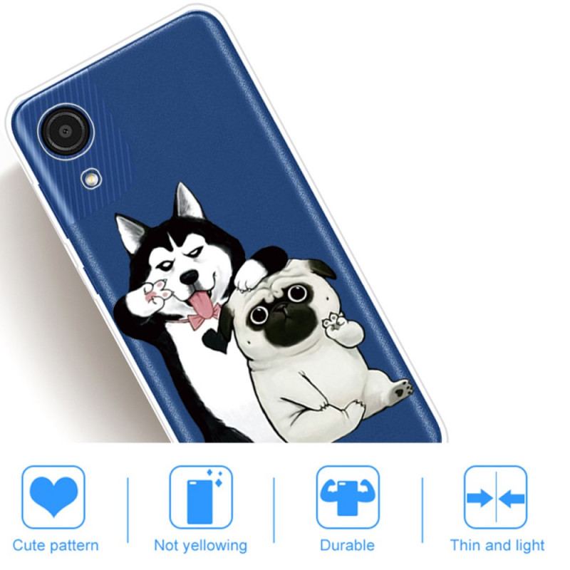 Cover Samsung Galaxy A03 Core Sjove Hunde