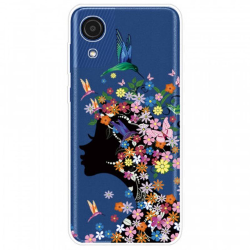 Cover Samsung Galaxy A03 Core Smukt Blomsterhoved