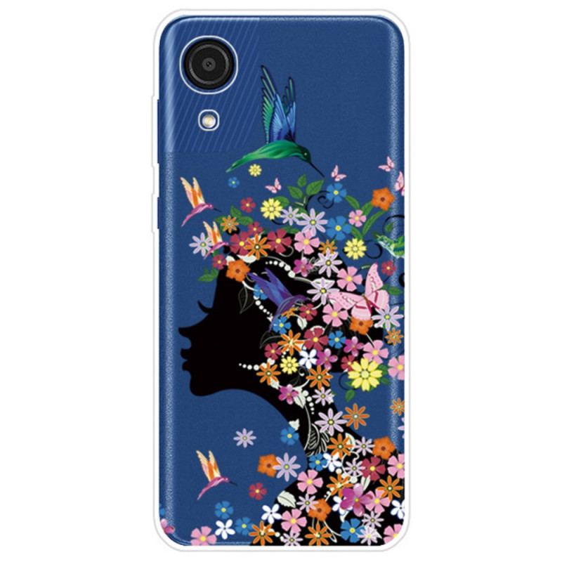 Cover Samsung Galaxy A03 Core Smukt Blomsterhoved