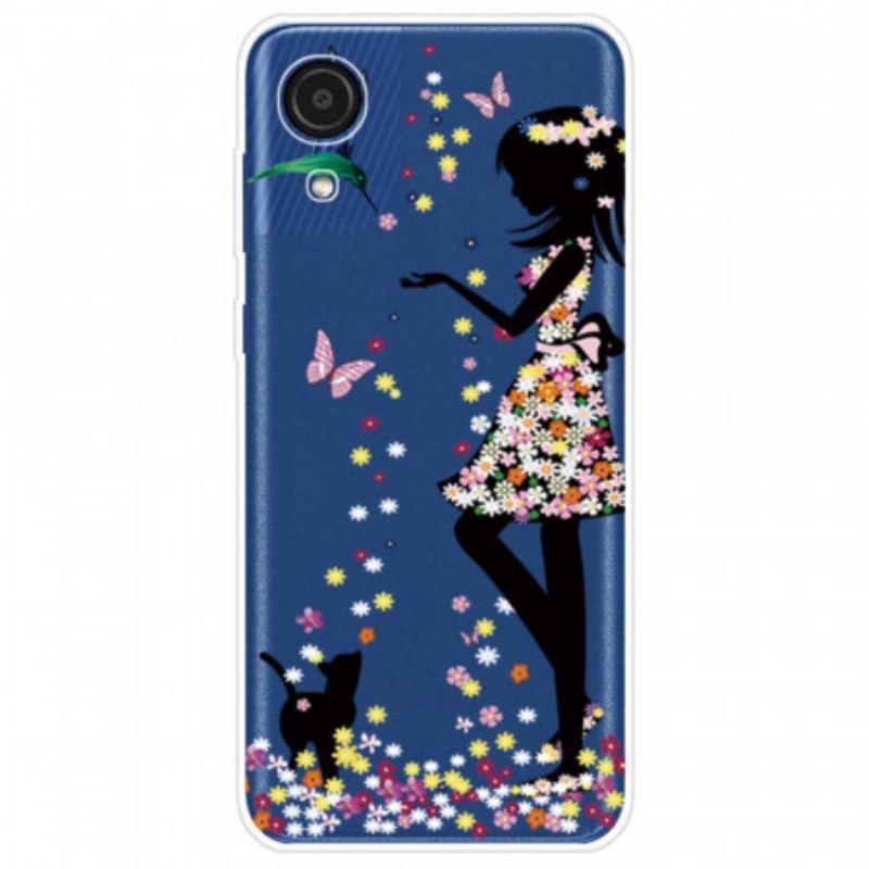 Cover Samsung Galaxy A03 Core Smukt Blomsterhoved