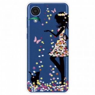Cover Samsung Galaxy A03 Core Smukt Blomsterhoved