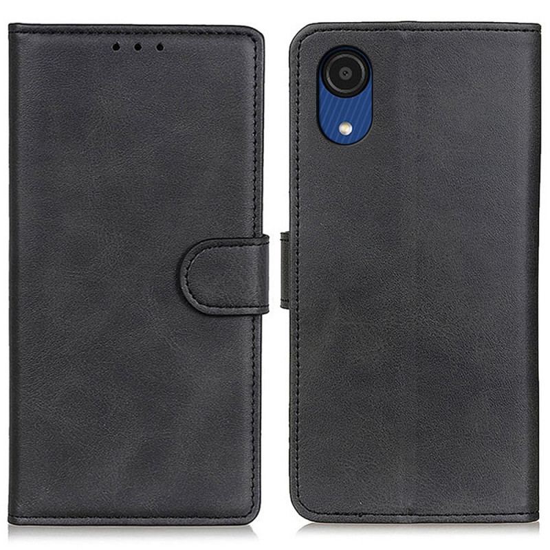 Flip Cover Samsung Galaxy A03 Core Effekt Af Mat Læder