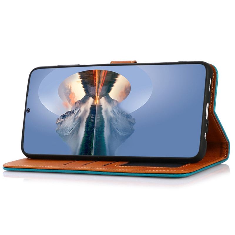 Flip Cover Samsung Galaxy A03 Core Kunstlæder Med Khazneh-strop