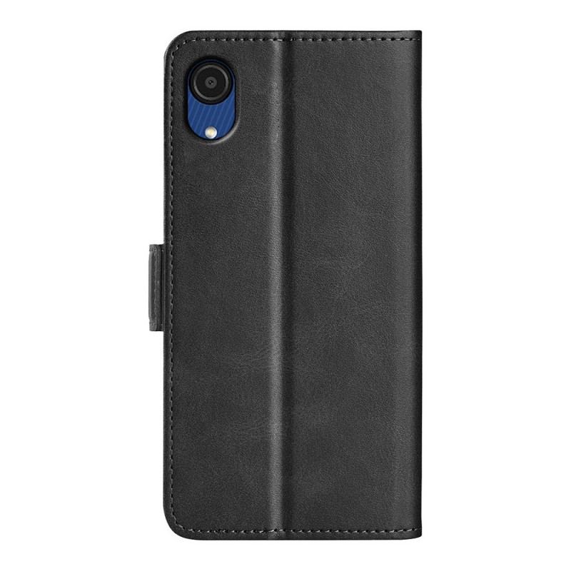 Flip Cover Samsung Galaxy A03 Core Læder Cover Dobbelt Klap