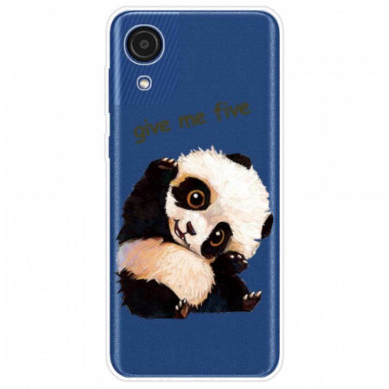 Mobilcover Samsung Galaxy A03 Core Panda Giv Mig Fem