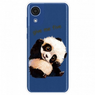 Mobilcover Samsung Galaxy A03 Core Panda Giv Mig Fem