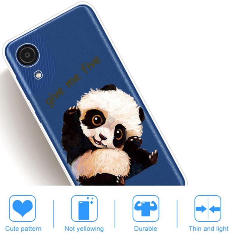 Mobilcover Samsung Galaxy A03 Core Panda Giv Mig Fem