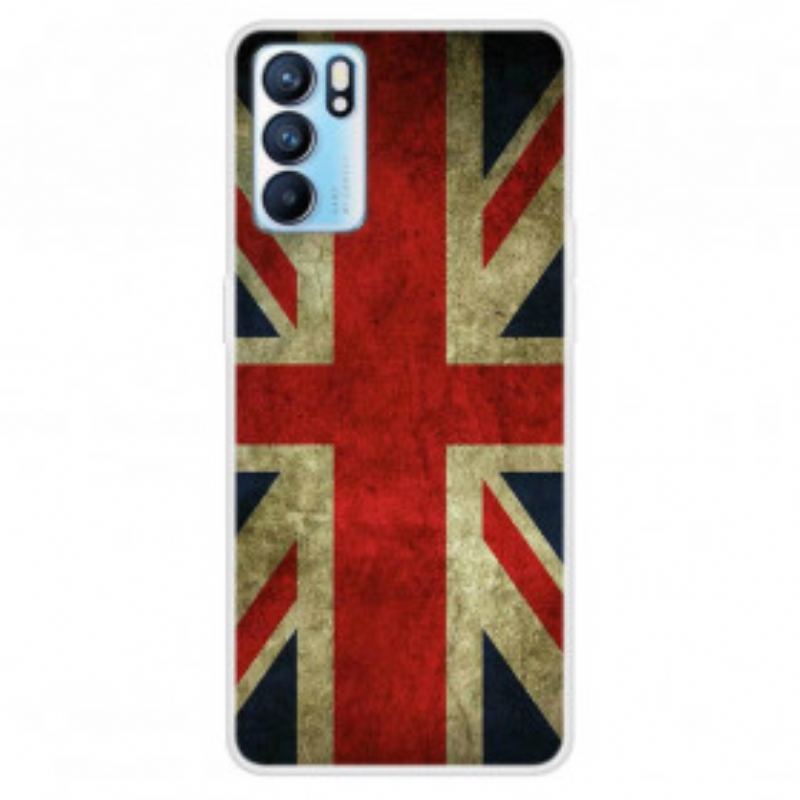 Cover Oppo Reno 6 5G Engelsk Flag