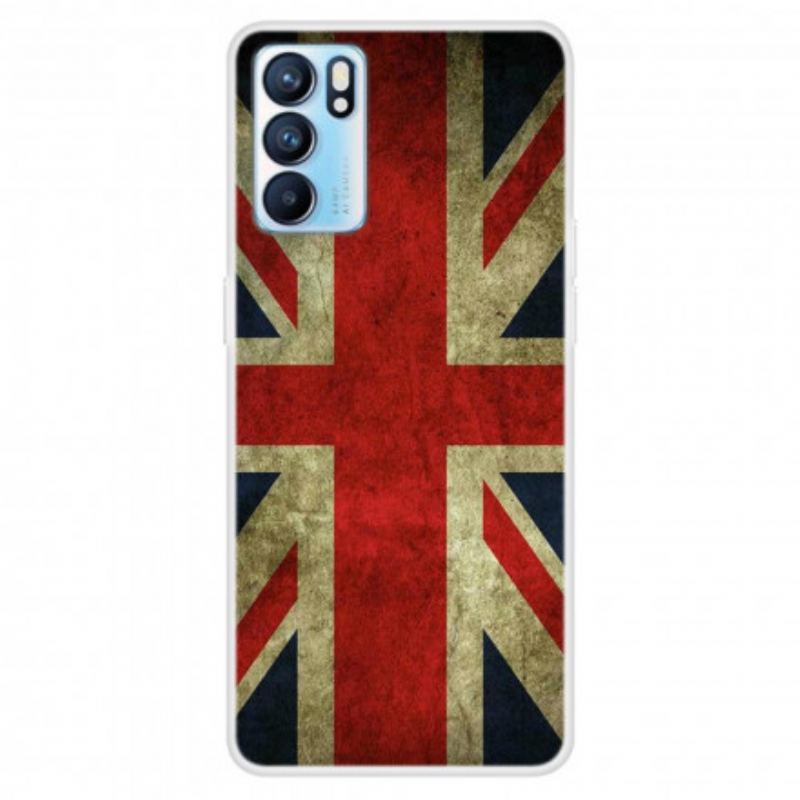 Cover Oppo Reno 6 5G Engelsk Flag