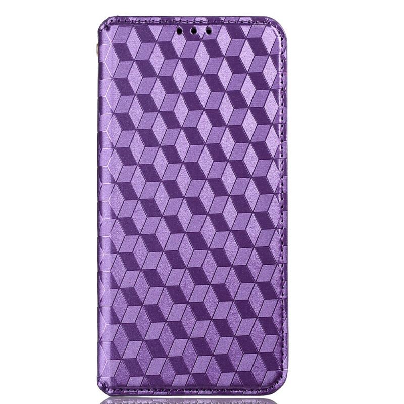 Cover Oppo Reno 6 5G Flip Cover 3d Diamant Læder Effekt