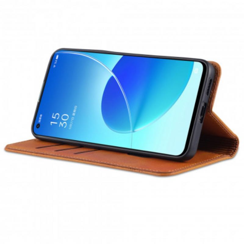 Cover Oppo Reno 6 5G Flip Cover Azns Læderstyling