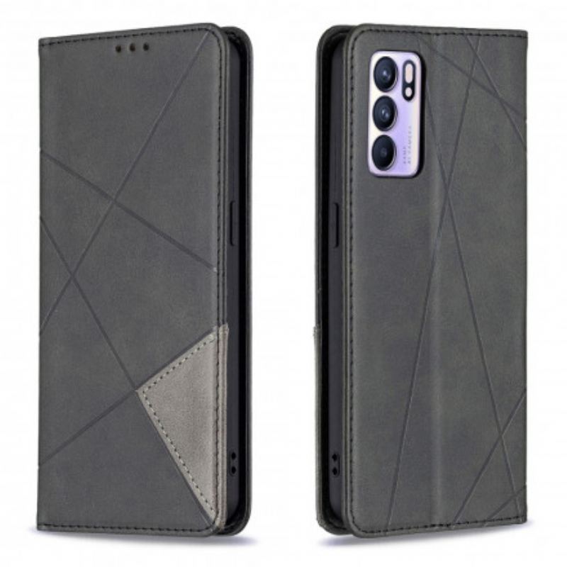 Cover Oppo Reno 6 5G Flip Cover Kunstner Stil