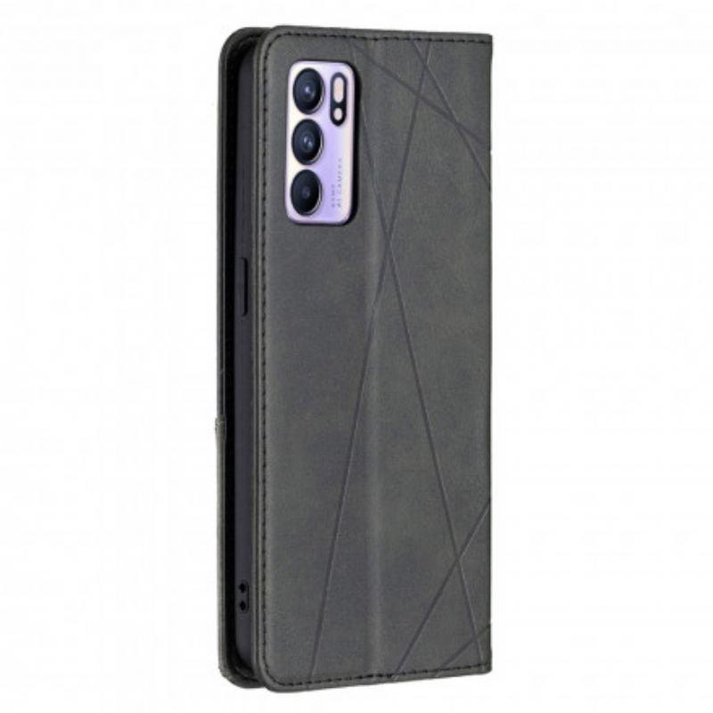 Cover Oppo Reno 6 5G Flip Cover Kunstner Stil