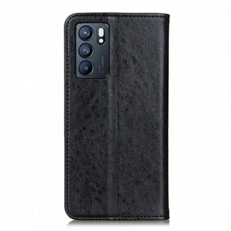 Cover Oppo Reno 6 5G Flip Cover Læder Tekstur