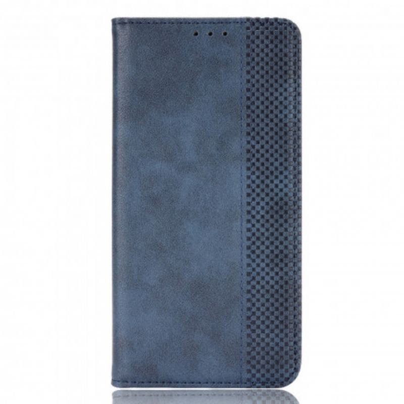 Cover Oppo Reno 6 5G Flip Cover Stiliseret Vintage Lædereffekt