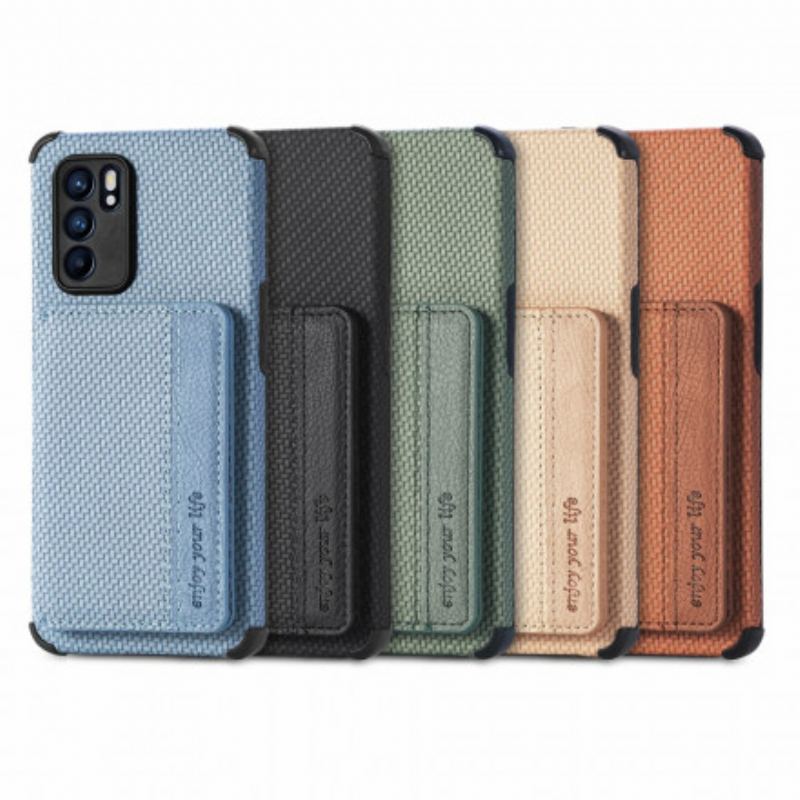 Cover Oppo Reno 6 5G Rfid Kortholder Beslag