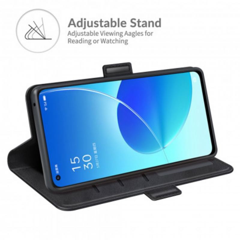 Flip Cover Oppo Reno 6 5G Dobbelt Lukning