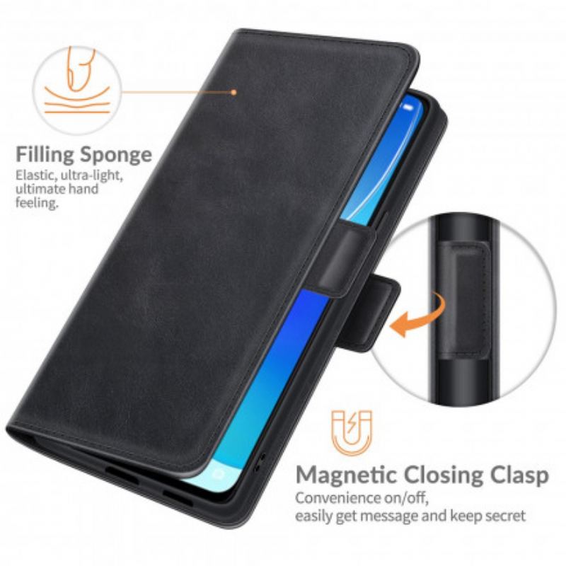 Flip Cover Oppo Reno 6 5G Dobbelt Lukning