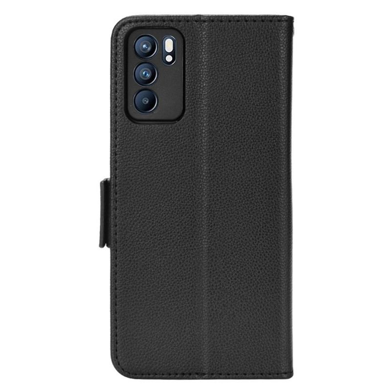 Flip Cover Oppo Reno 6 5G Læder Cover Flap Dobbelt Nye Farver