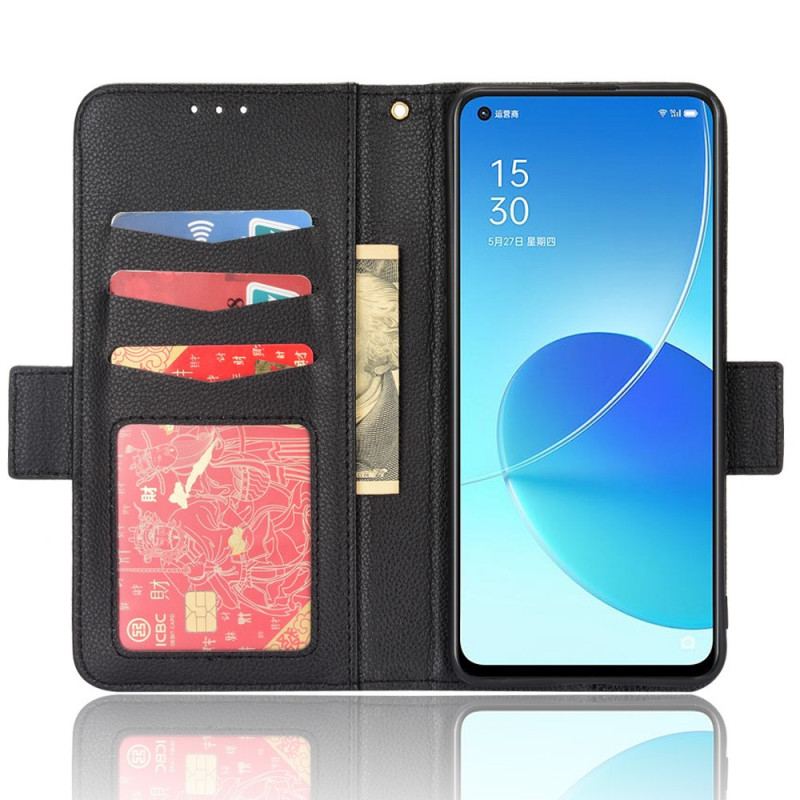 Flip Cover Oppo Reno 6 5G Læder Cover Flap Dobbelt Nye Farver