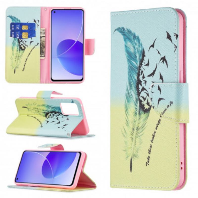 Flip Cover Oppo Reno 6 5G Lære At Flyve