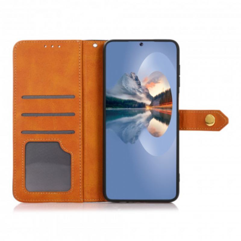 Flip Cover Oppo Reno 6 5G Med Khazneh-strop