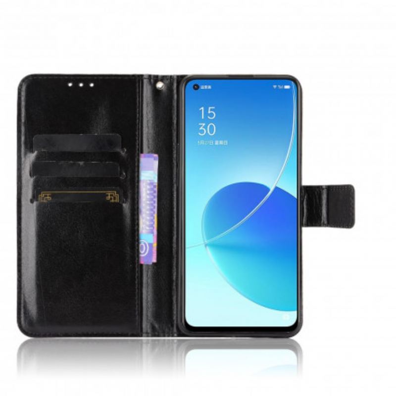 Flip Cover Oppo Reno 6 5G Prangende Kunstlæder