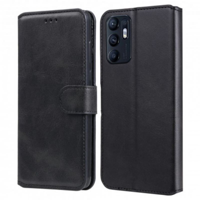 Flip Cover Oppo Reno 6 5G Solid Farve