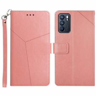 Flip Cover Oppo Reno 6 5G Stil Læder Geo Y Design