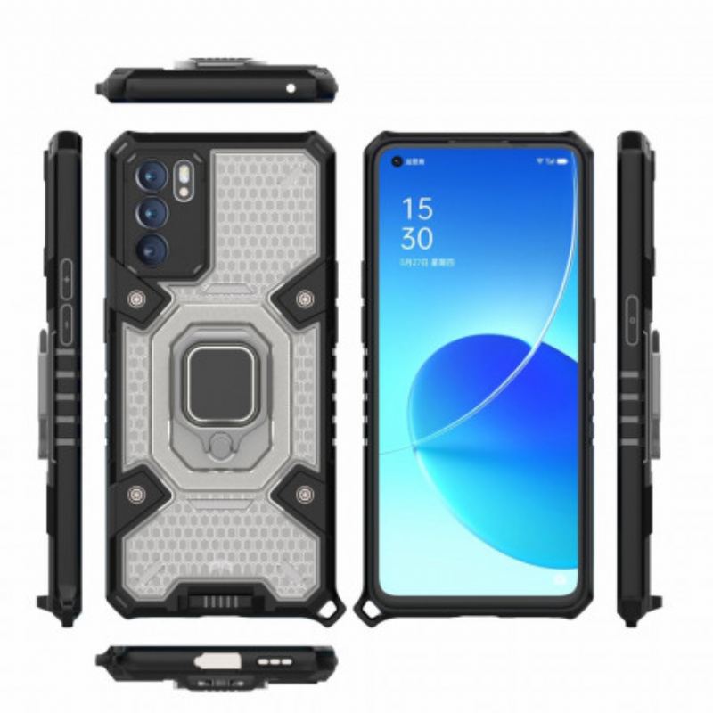 Mobilcover Oppo Reno 6 5G Honeycomb Med Ring