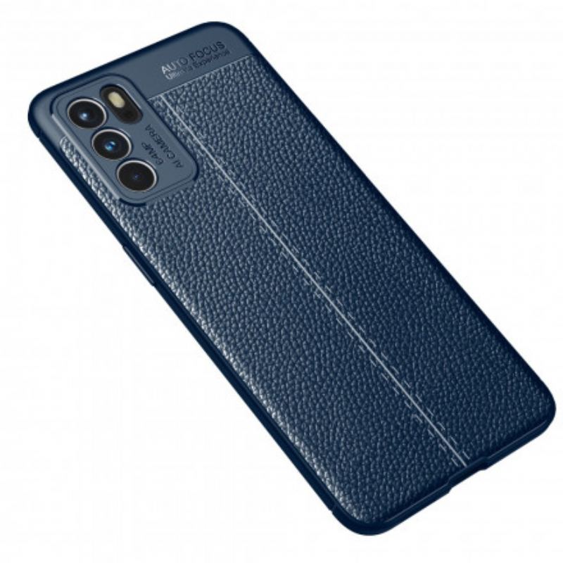 Mobilcover Oppo Reno 6 5G Litchi Lædereffekt