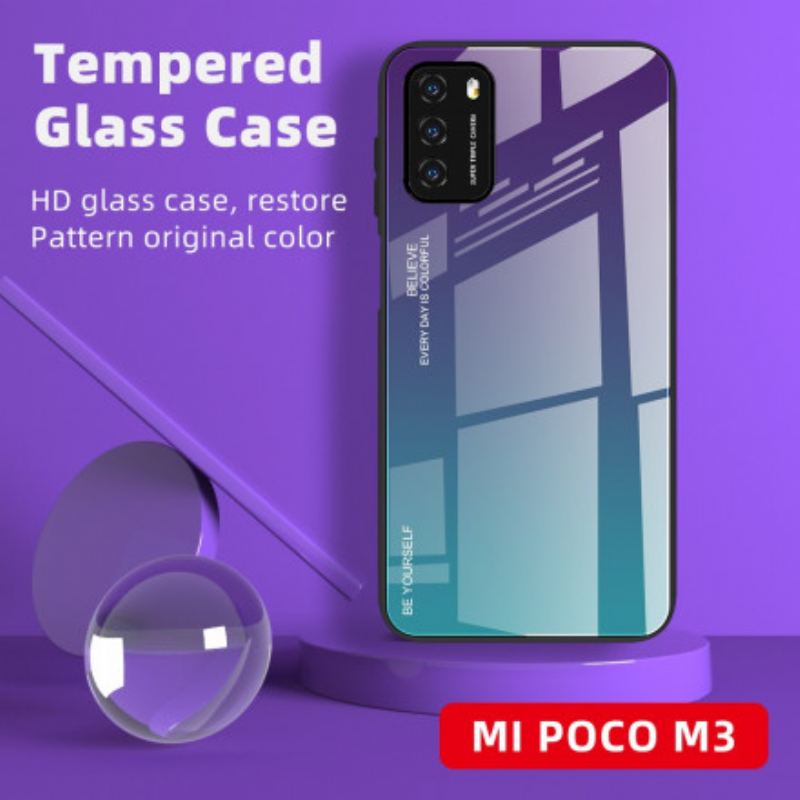 Cover Poco M3 Hærdet Glas Vær Dig Selv