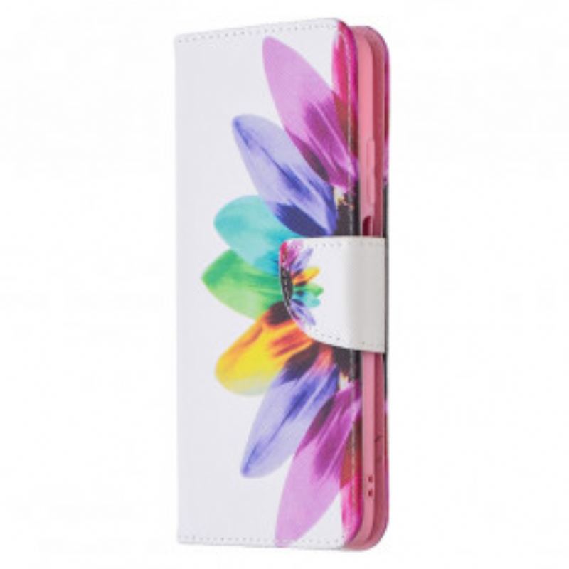 Flip Cover Poco M3 Akvarel Blomst