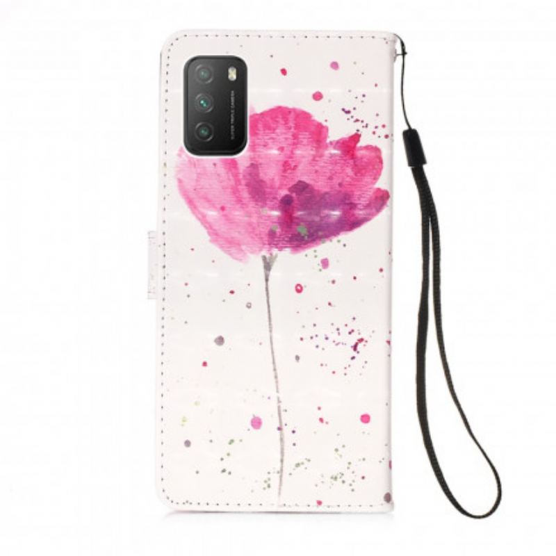 Flip Cover Poco M3 Akvarel Valmue