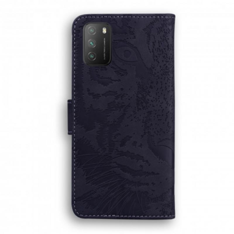 Flip Cover Poco M3 Tiger Ansigtsprint