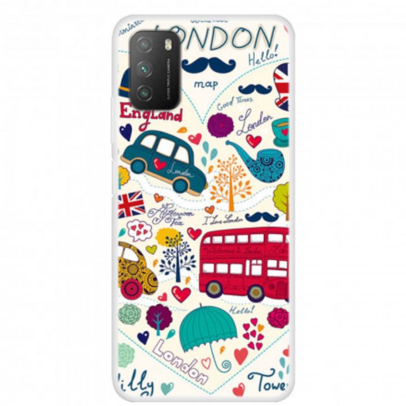 Mobilcover Poco M3 London Liv