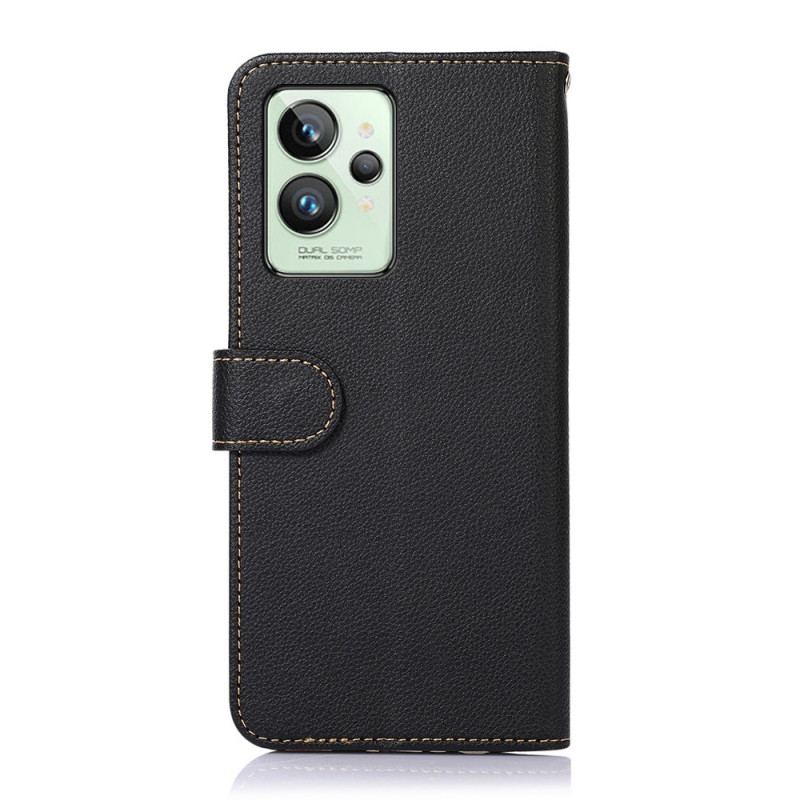 Flip Cover Realme GT2 Pro Lychee Style Rfid Khazneh