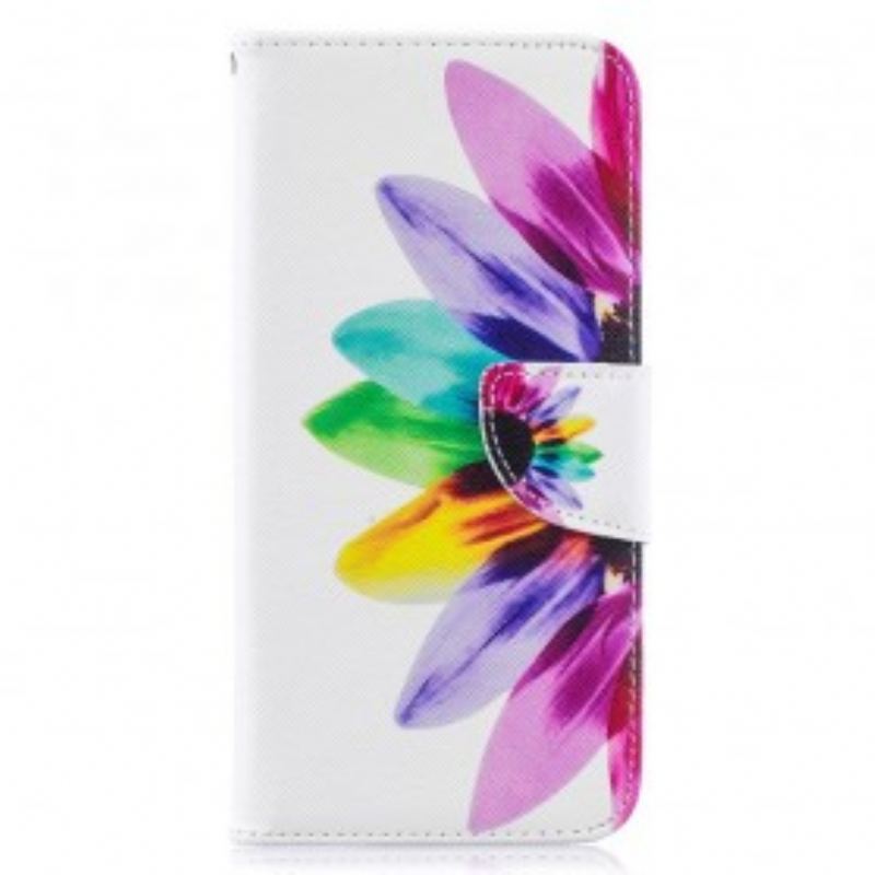 Flip Cover Samsung Galaxy A50 Akvarel Blomst