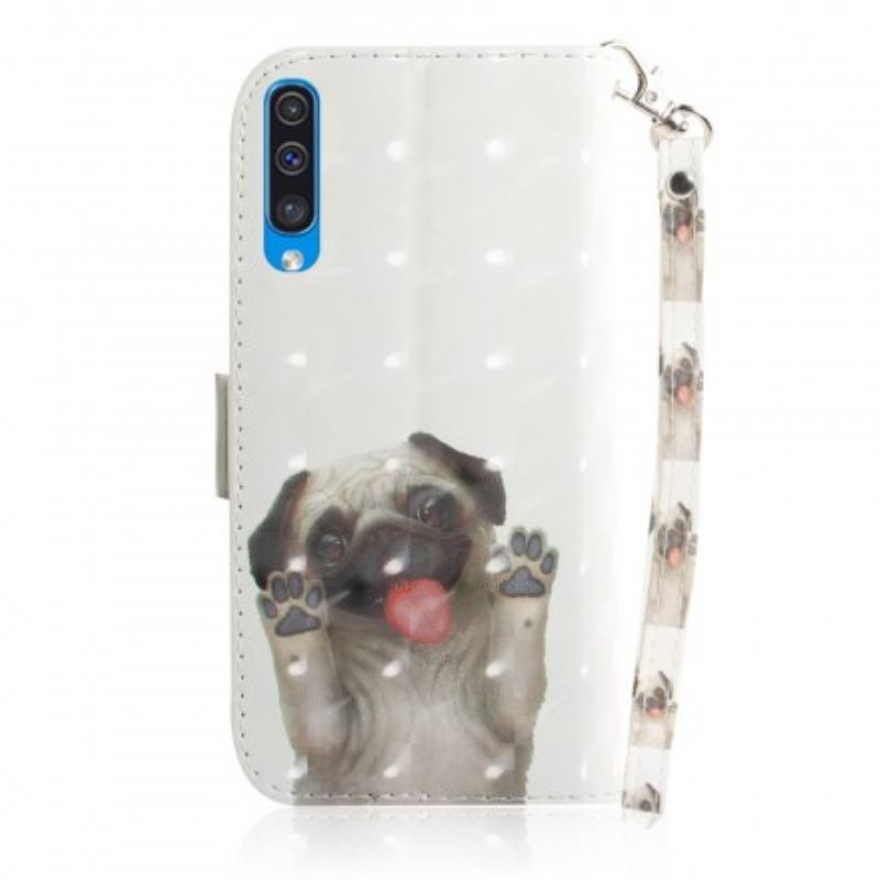 Flip Cover Samsung Galaxy A50 Med Snor Elsker My Dog Thong