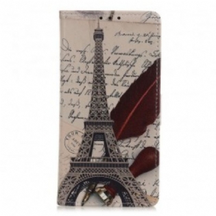 Læder Cover Samsung Galaxy A50 Poetens Eiffeltårn
