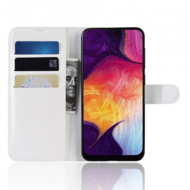 Læder Cover Samsung Galaxy A50 Retro Imiteret Læder