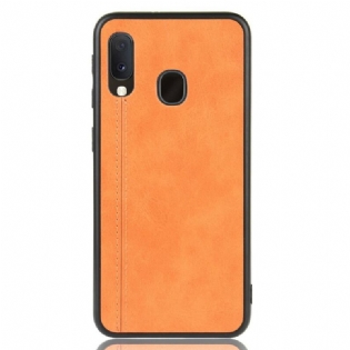 Cover Samsung Galaxy A20e Couture Lædereffekt