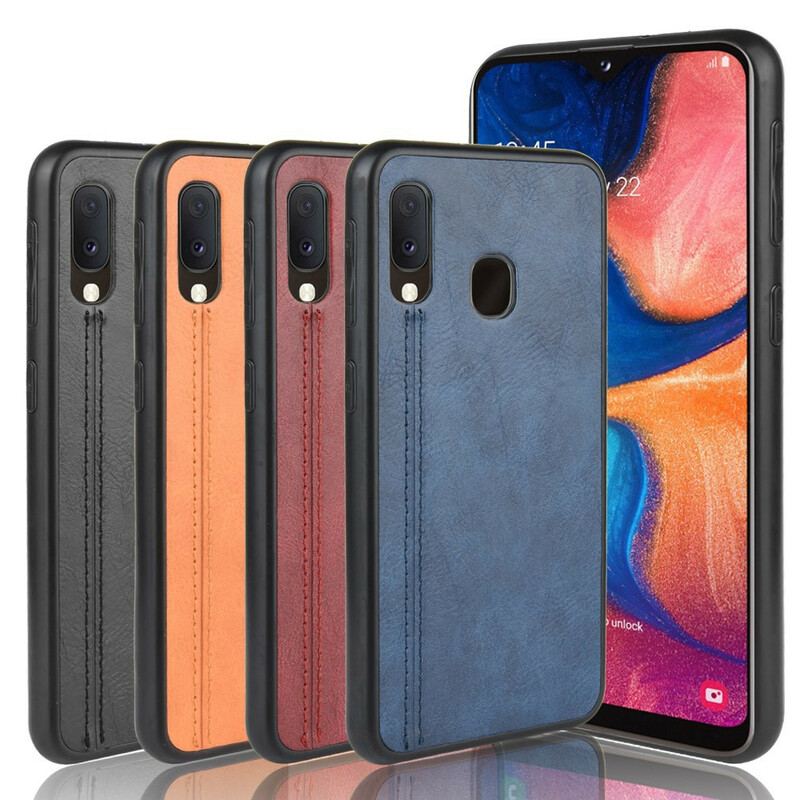 Cover Samsung Galaxy A20e Couture Lædereffekt