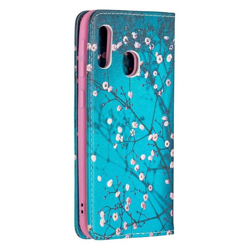 Cover Samsung Galaxy A20e Flip Cover Blomstrende Grene