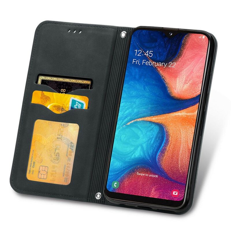 Cover Samsung Galaxy A20e Flip Cover Vintage Kunstlæder