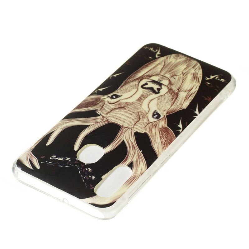 Cover Samsung Galaxy A20e Fluorescerende Majestic Deer