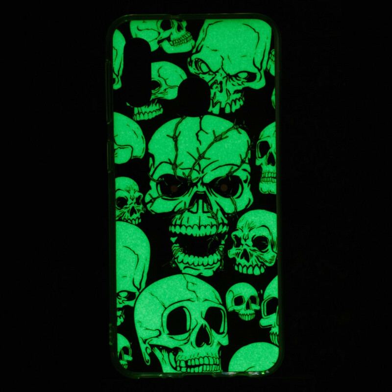 Cover Samsung Galaxy A20e Forsigtig Fluorescerende Kranier