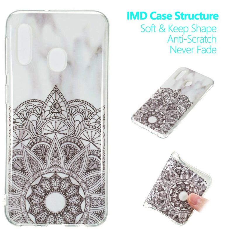 Cover Samsung Galaxy A20e Marmoreret Mandala